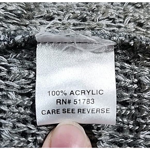 NWT Maurices Sz 1 Grey Open Knit Sweater Top Pullover Short Sleeves Oversize - Picture 9 of 10